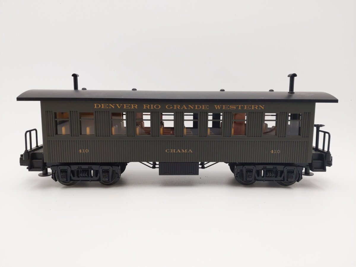 MTH 30-6406D O Gauge Denver & Rio Grande Overton Coach Car #256 EX/Box
