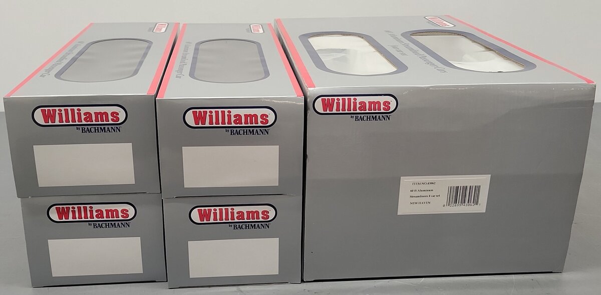 Williams 43062 O New Haven 60 Ft. Streamline Passenger 4-Pack EX/Box