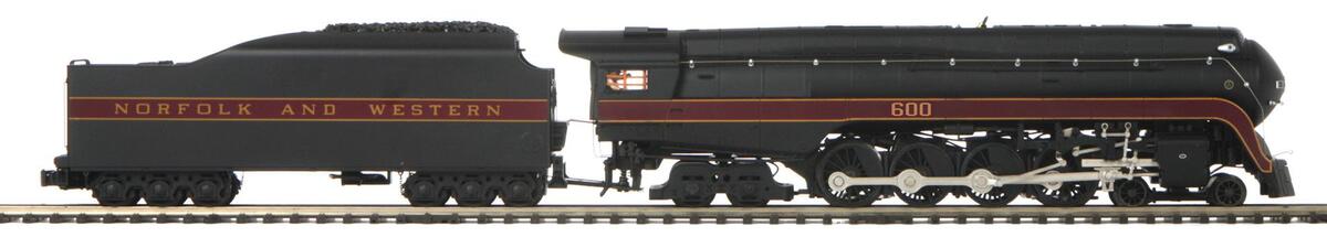 MTH 20-3949-1 O Norfolk & Western 4-8-4 Steam Locomotive & Tender #600 w/ PS3 LN/Box
