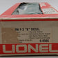 Lionel 6-8566 O Gauge Southern F-3 A Diesel Locomotive #8566 EX/Box