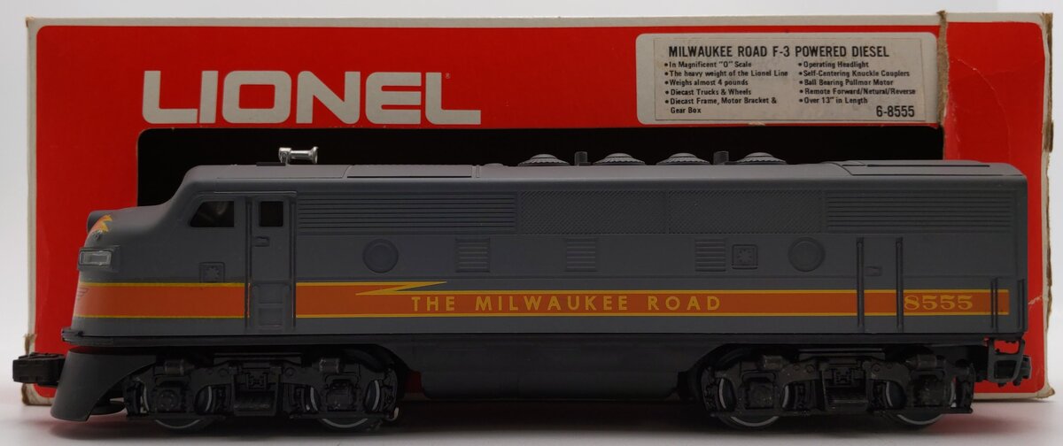 Lionel 6-8555 O Gauge Milwaukee Road F-3 Powered A Unit Diesel Locomotive/Box