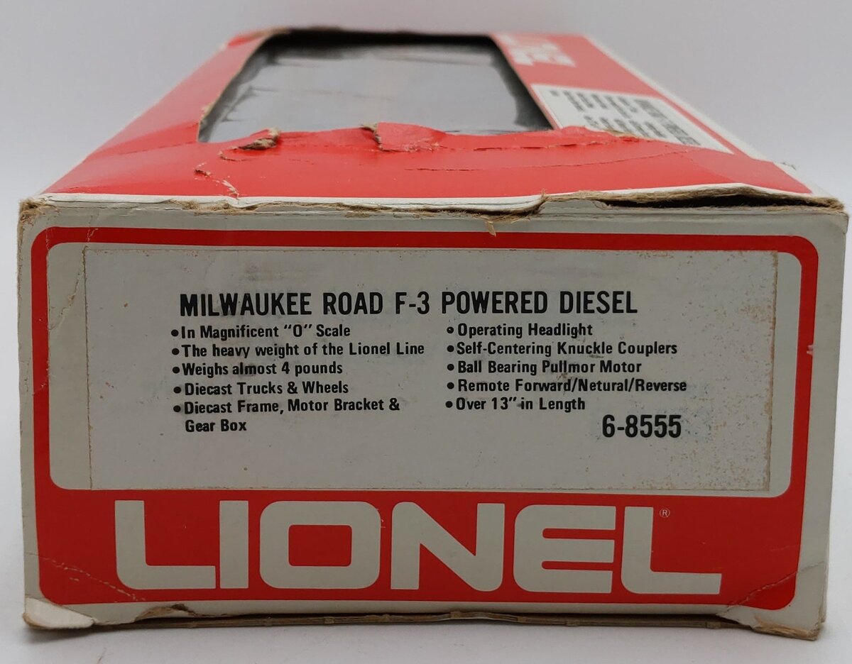 Lionel 6-8555 O Gauge Milwaukee Road F-3 Powered A Unit Diesel Locomotive/Box