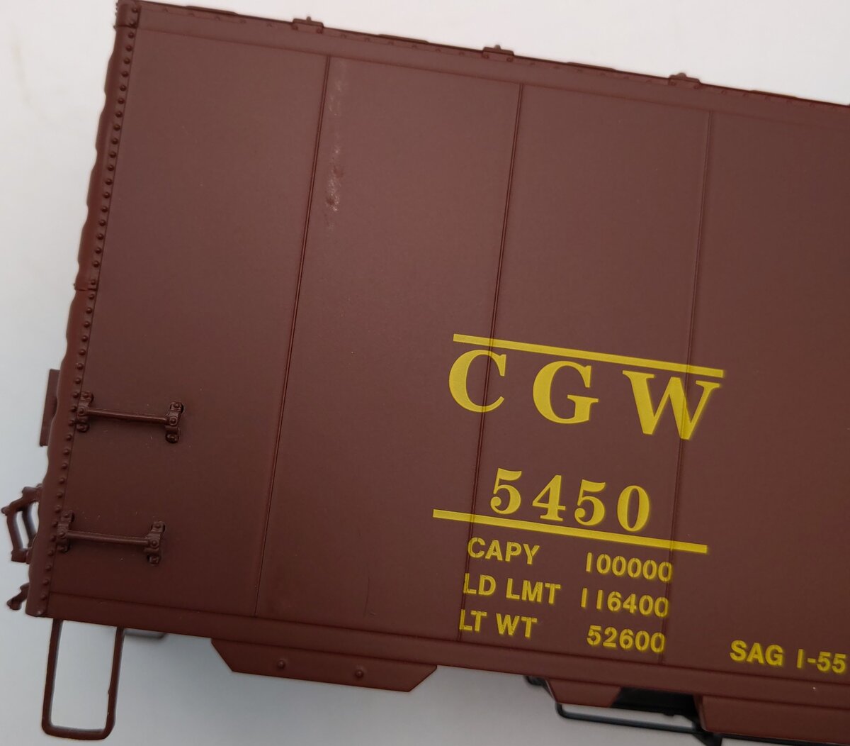 Lionel 6-83571 O Chicago Great Western Grain Door PS-1 Boxcar #5450 VG/Box
