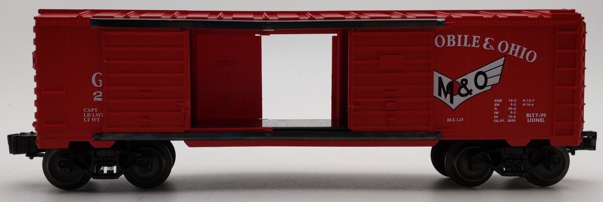 Lionel 6-52162 O Gauge LOTS 1999 Gulf, Mobile & Ohio Boxcar #24580 EX/Box