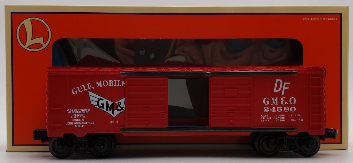 Lionel 6-52162 O Gauge LOTS 1999 Gulf, Mobile & Ohio Boxcar #24580 EX/Box