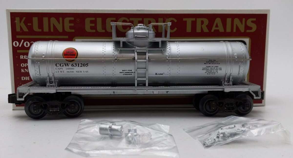 K-Line K-631205 O Gauge CGW Single Dome Tank Car EX/Box