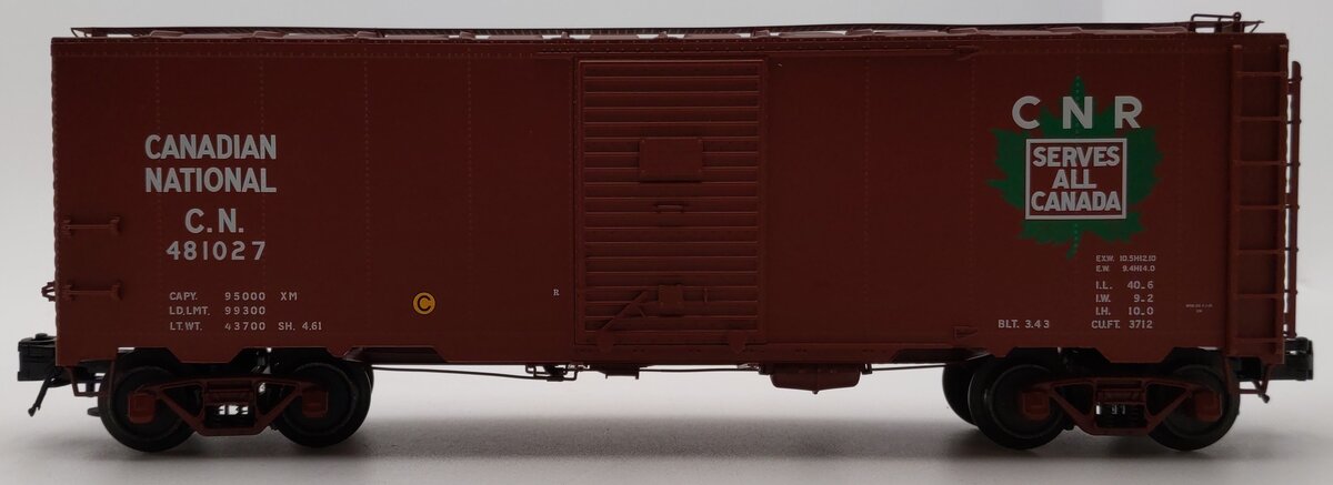 Atlas 8563-3 O Canadian National 1937 ARA 40' Single Door Boxcar #481027 3-Rail EX/Box