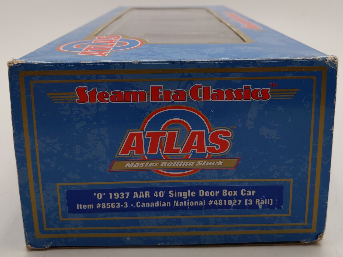 Atlas 8563-3 O Canadian National 1937 ARA 40' Single Door Boxcar #481027 3-Rail EX/Box