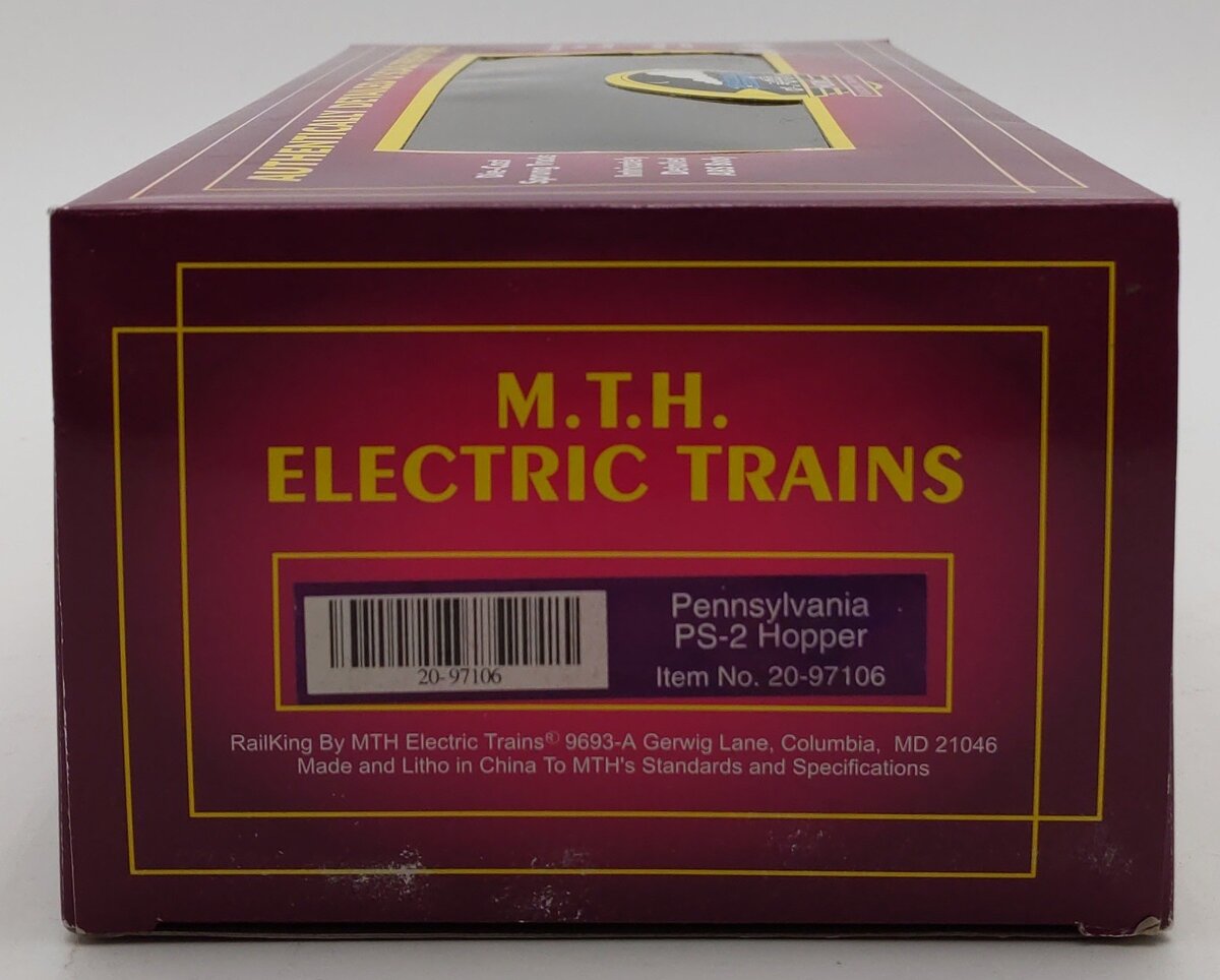 MTH 20-97106 O Pennsylvania Premier PS-2 Hopper Car #257128 LN/Box