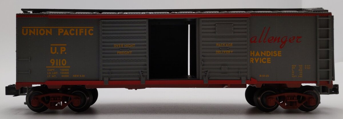 Weaver 9110 O Gauge Union Pacific Double Door Steelside Boxcar #9110 - [3-Rail] EX/Box