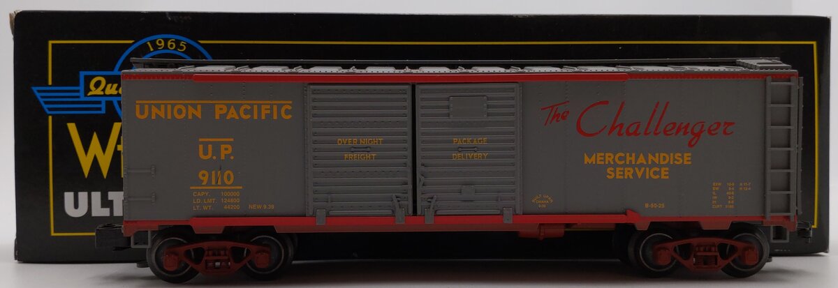 Weaver 9110 O Gauge Union Pacific Double Door Steelside Boxcar #9110 - [3-Rail] EX/Box