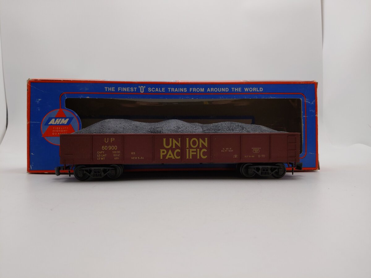 AHM 7304B O Scale Union Pacific #60900 Gondola With Coal EX/Box