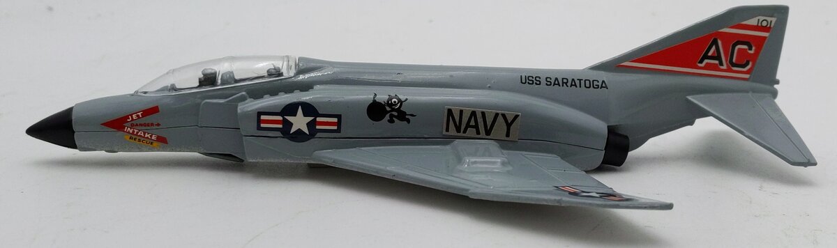 Dinky Toys 730 U.S. Navy Phantom II USS Saratoga F-4K Diecast Fighter Jet EX/Box