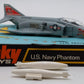 Dinky Toys 730 U.S. Navy Phantom II USS Saratoga F-4K Diecast Fighter Jet EX/Box