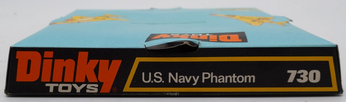 Dinky Toys 730 U.S. Navy Phantom II USS Saratoga F-4K Diecast Fighter Jet EX/Box