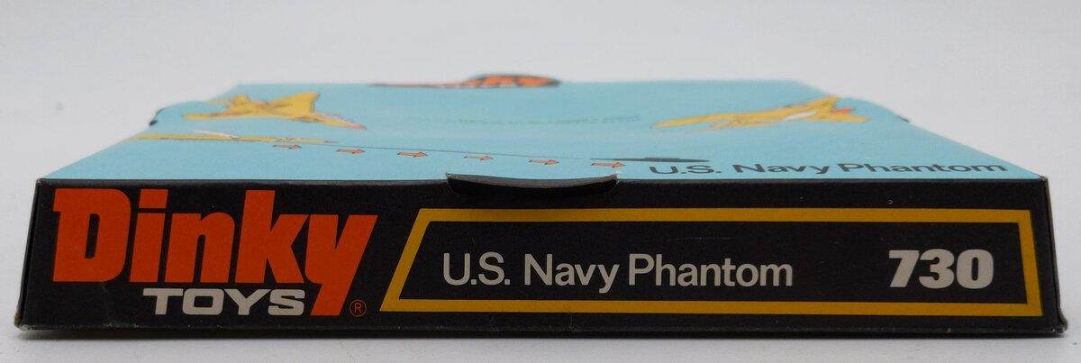 Dinky Toys 730 U.S. Navy Phantom II USS Saratoga F-4K Diecast Fighter Jet EX/Box