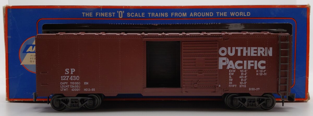 AHM 7303D O Scale Southern Pacific Box Car - 2-Rail EX/Box