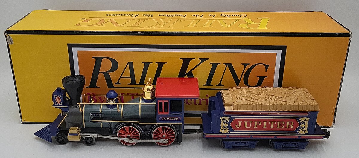 MTH 30-1808-1 O Central Pacific 4-4-0 General Steam Locomotive #60 w/ PS3 VG/Box