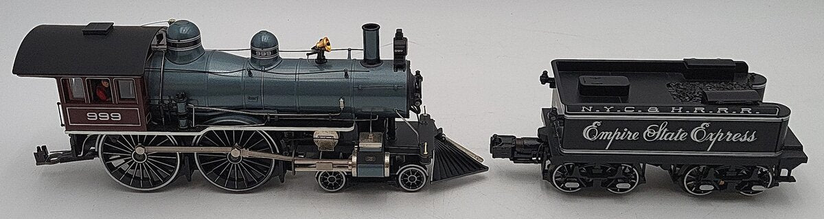 MTH 20-3785-1 O NYC 4-4-0 Empire State Express Steam Engine & Tender #999 w/ PS3 EX/Box