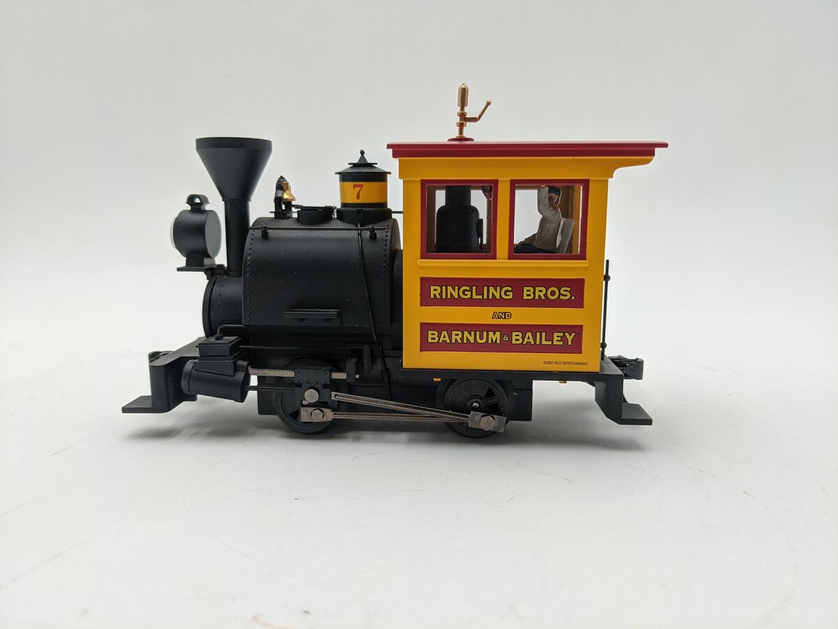 K-Line 6-21230 O-Gauge Ringling Brothers 0-4-0 Porter Steam Locomotive #7 EX