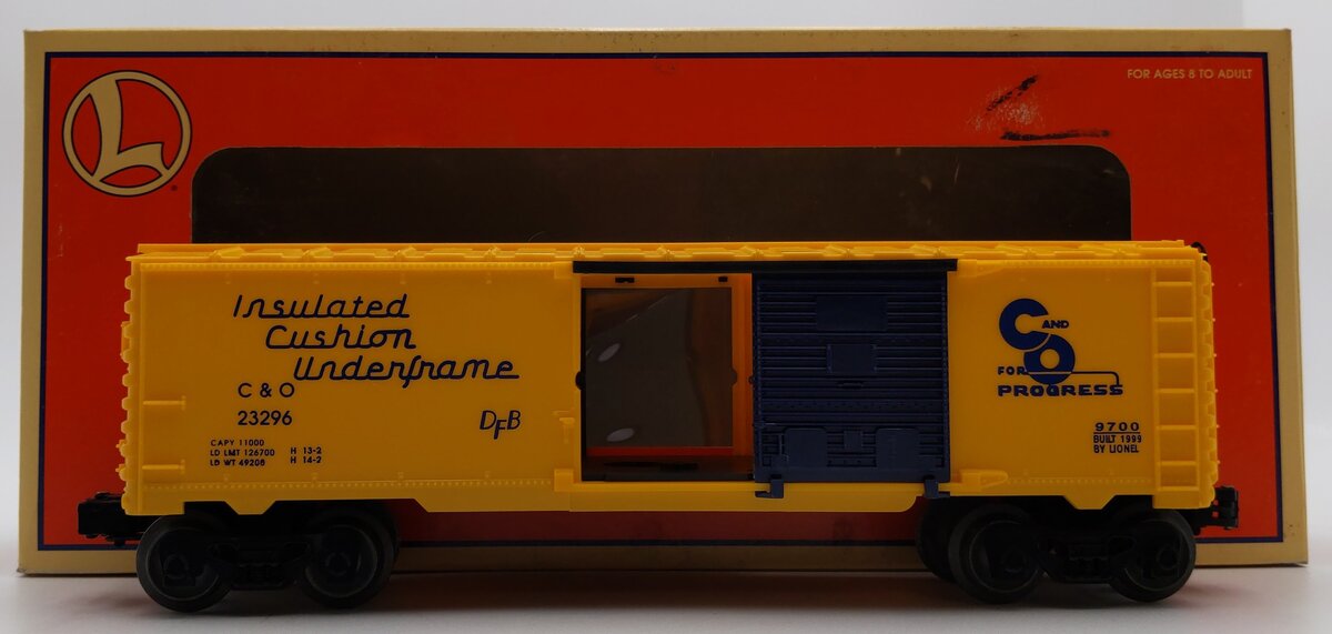 Lionel 6-26276 O Chespeake & Ohio Boxcar #23296 LN/Box
