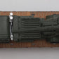 Menards 279-3474 O US Army Flatcar w/ Trucks & Guns #21382 EX