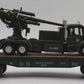 Menards 279-3474 O US Army Flatcar w/ Trucks & Guns #21382 EX