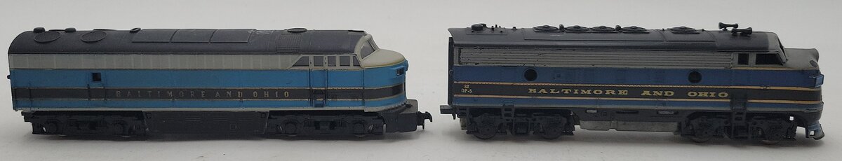 Penn Lines & AHM HO Custom Baltimore & Ohio Diesel Locomotives [2] VG