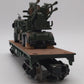 Menards 279-3479 O Gauge US Army Flatcar with Truck & Guns #6414 EX