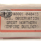 Con-Cor 0001-04041D Great Northern "Empire Builder" Smooth-Side Observation Car EX/Box