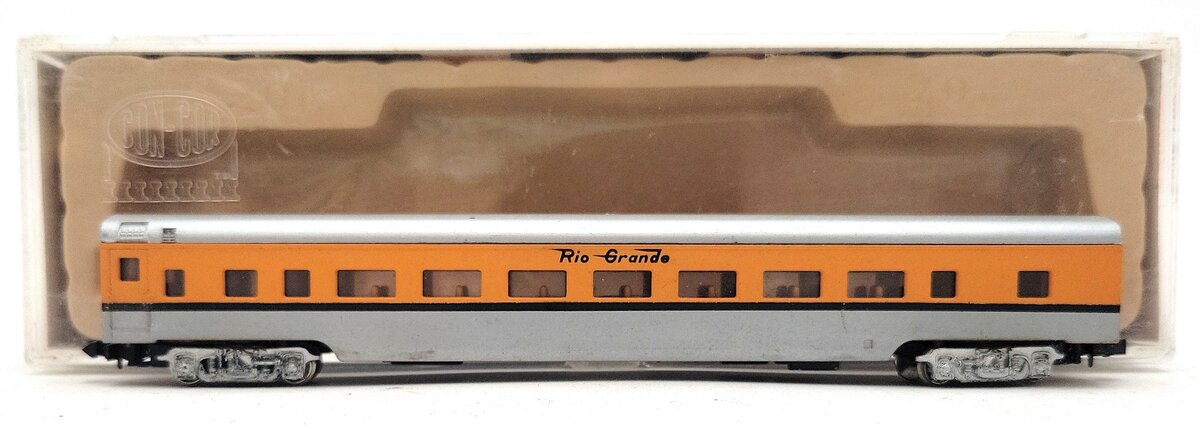 Con-Cor 1408114 N Scale Rio Grande Smoothside Full Baggage Car EX/Box