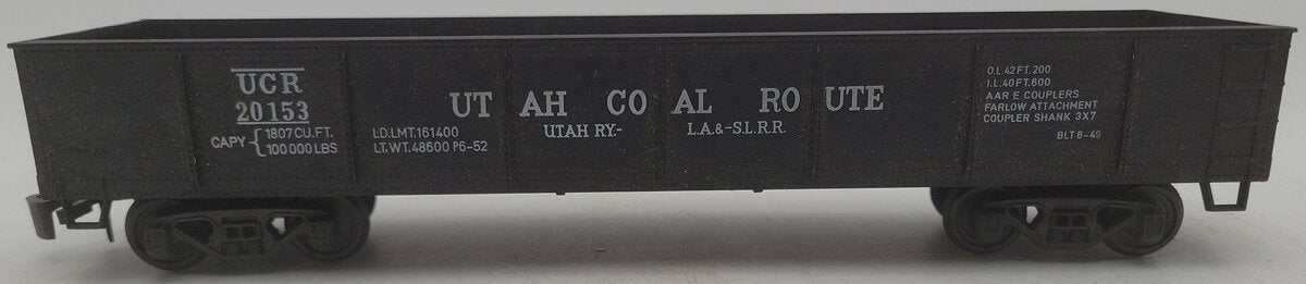 Pola O Gauge Utah Central Railway Gondola #20153 EX