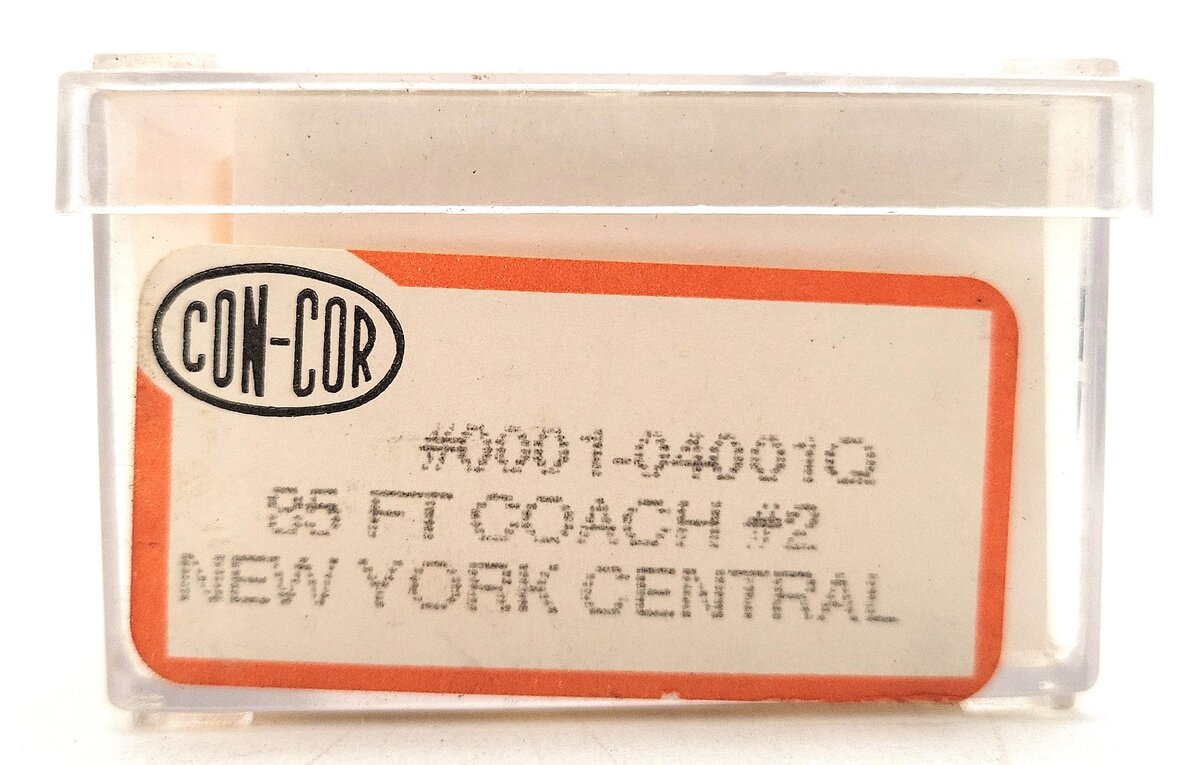 Con-Cor 0001-04001Q N 85' New York Central Coach Car #2578 EX/Box