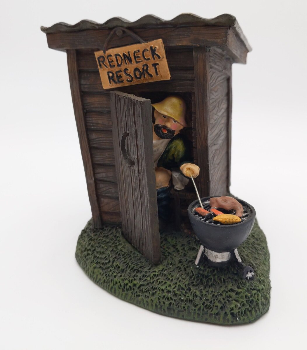Redneck Resort Outhouse Coin Bank EX
