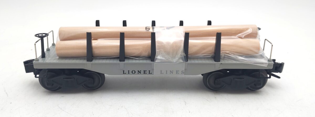 Lionel O Gauge Modern Flatcar #2411 with Pipes LN/Box