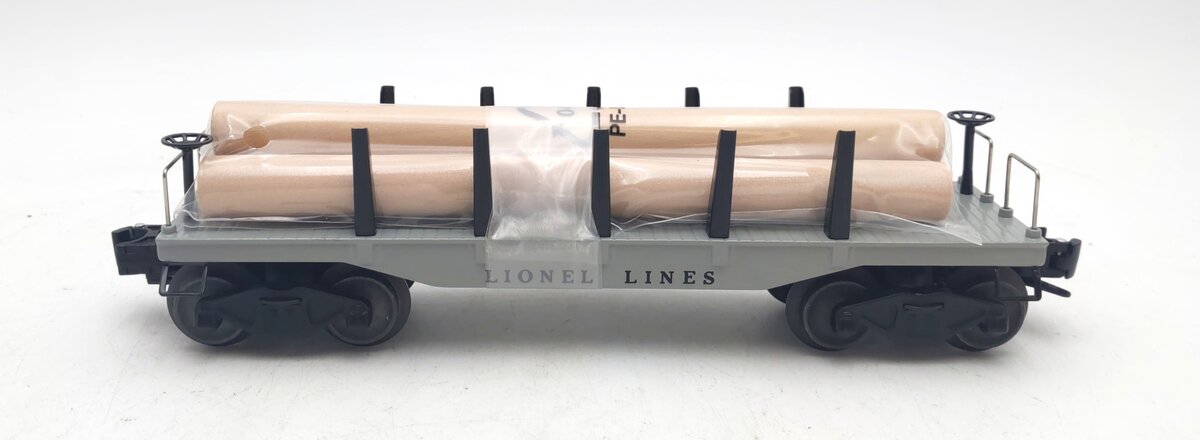 Lionel O Gauge Modern Flatcar #2411 with Pipes LN/Box