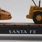 Menards O Gauge Santa Fe Flatcar With Construction Equipment #19247 EX