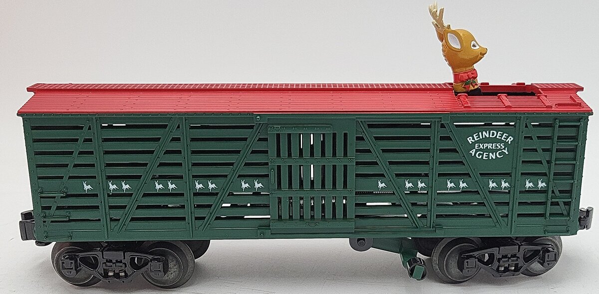 Lionel 6-36849 O Gauge Tell-Tale Operating Reindeer Car LN/Box