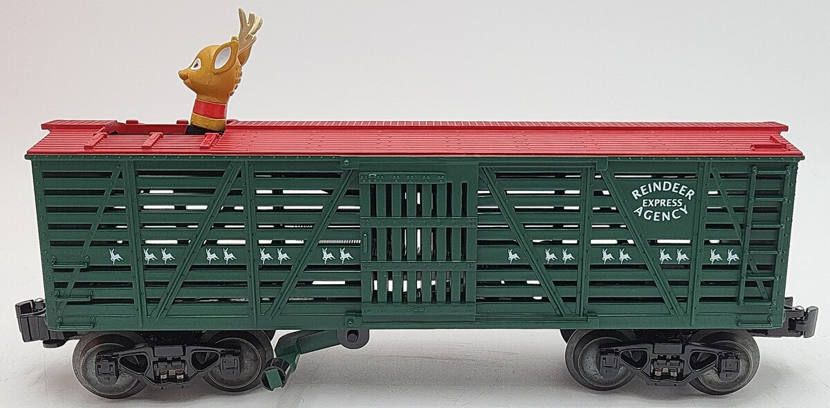 Lionel 6-36849 O Gauge Tell-Tale Operating Reindeer Car LN/Box
