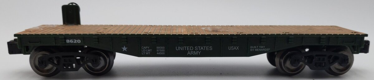 Menards 279-3479 O Gauge US Army Flatcar #7541 VG