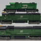 Tyco HO Assorted Burlington Northern Diesel Locomotives #5628,4301,4301 [3] EX
