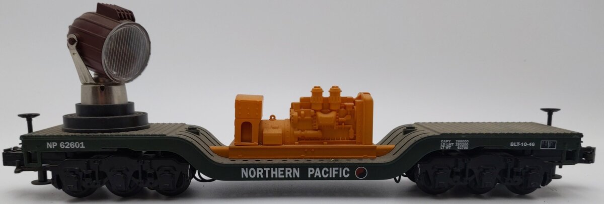 MTH 30-8306 O Gauge Northern Pacific Diecast Searchlight Car #62601 EX