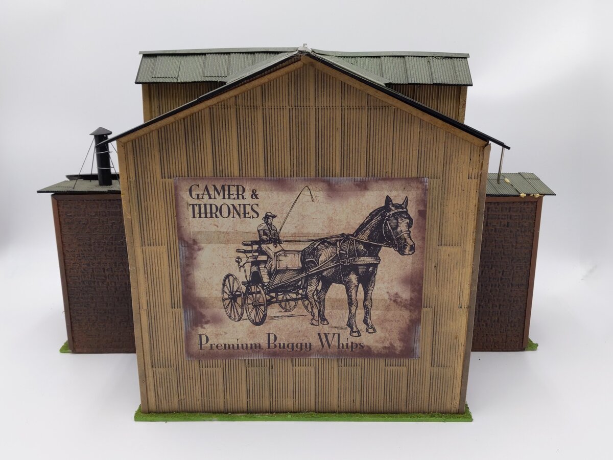 Menards 279-4428 O Scale Gamer & Thrones LED Lighted Pre-Built Building EX