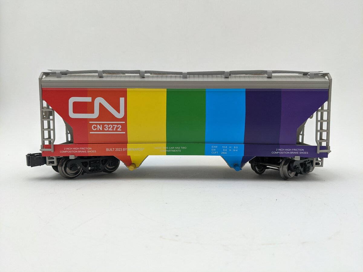 Menards  275-9230 O Gauge Canadian National Rainbow Hopper #3272 EX