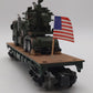 Menards 279-3479 O Gauge US Army Flatcar with Truck & Guns #6603 EX