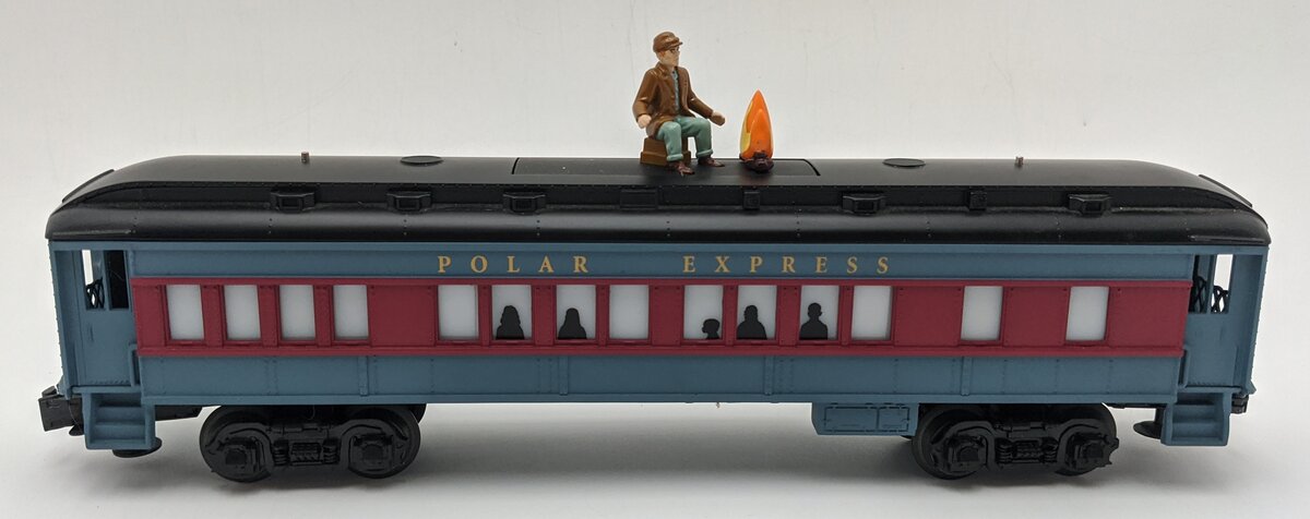 Lionel 6-35130 O Gauge The Polar Express Disappearing Hobo Passenger Coach VG