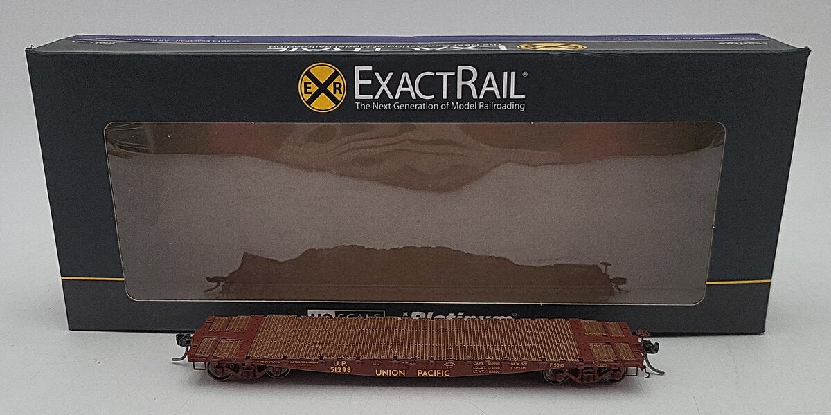 ExactRail 81201-5 HO Scale Union Pacific Flatcar #51298 LN/Box