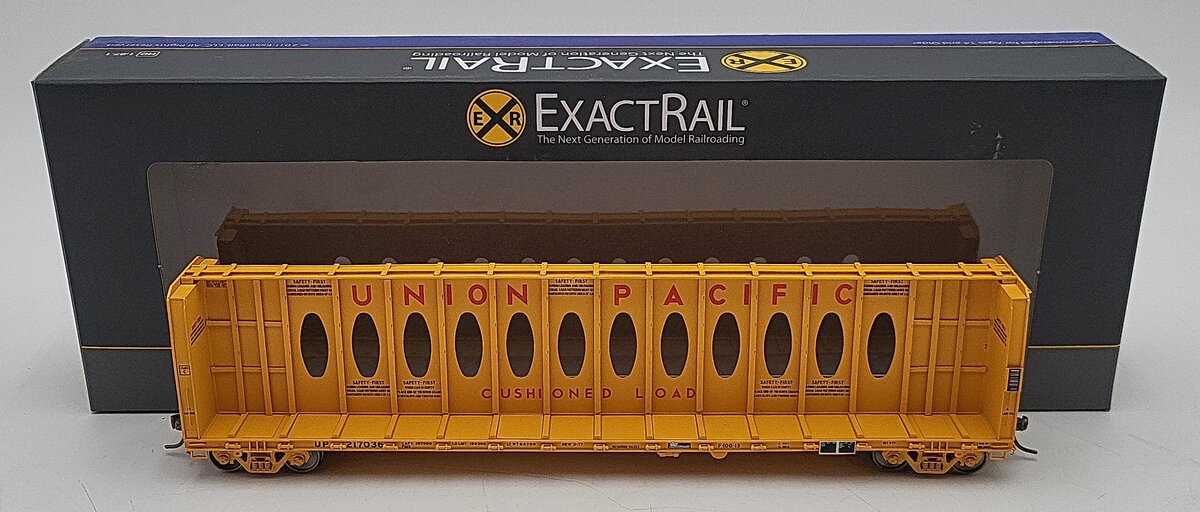 ExactRail 81101-6 HO Scale Union Pacific Centerbeam Flatcar #217036 LN/Box