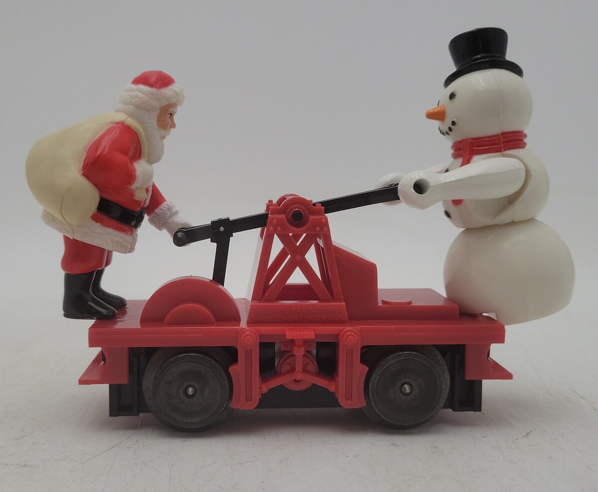 Lionel 6-18426 O Gauge Santa and Snowman Operating Handcar EX/Box