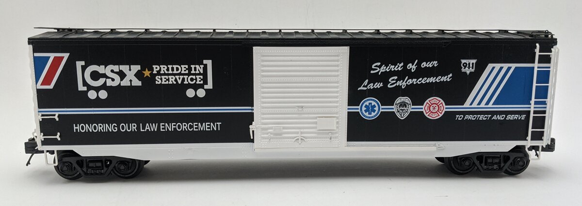 MTH 30-71086 O Gauge CSX "Honoring Our Law Enforcement" Boxcar #911 EX
